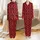 Family Matching Holiday Pajamas: Rustic Red & Black Buffalo Plaid Deer Tree Pattern Satin Pajamas Set - 1