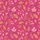 Women's Erica Linen Sleep Set: Fuchsia Organic Botanical Pattern with Mustard & Rose Accents Satin Pajamas Set - 4