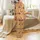 Pancake Day Slumber Set: Golden Pancake Stacks & Fresh Berry Drizzle Pattern Pajamas Satin Pajamas Set - 3