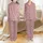 Personalized Bridal Party & Birthday Satin Ensemble: Custom Name Script, Dusty Rose Magnolia & Butterfly Art Satin Pajamas Set - 1
