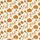 Women's Fall Boho Pumpkin Pajamas: Hand-Drawn Leaf & Acorn Print Loungewear Satin Pajamas Set - 4