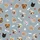 Women's Custom Pet Photo Nightgown: Dog & Cat Face Pattern with Paw & Heart Icons, Soft Cotton Feel Sleepwear Satin Pajamas Set - 4