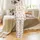 Corgi Mom's Playful Sleep Set: Cute Pink Butterfly Corgi & Hearts Pattern - Soft Pajamas Satin Pajamas Set - 3