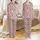 Women's Custom White Crepe Piped Bridesmaid Loungewear - Bridal Party Sleep Set Plus Size Satin Pajamas Set - 1