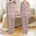 Personalized Hubby & Wifey Matching Pajama Set: Est. 2024 Floral Plaid Navy Pinks Satin Pajamas Set - 1