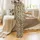 Modern Style Aficionados' Dynamic Flat Graphic Abstract Grey Orange-Yellow Geometric Pattern Satin Pajamas Set - 3