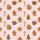 Holiday Enthusiasts' Cheerful Flat-Style Gingerbread, Hot Cocoa, Candy Cane Soft Pink Pattern Satin Pajamas Set - 4