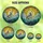 Nature Lovers' Stained Glass Wolf Mountain Sunrise Tiffany Style Jewel Tones Design Stained Glass Suncatcher - 6