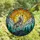 Nature Lovers' Stained Glass Wolf Mountain Sunrise Tiffany Style Jewel Tones Design Stained Glass Suncatcher - 4