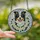 Border Collie Lovers' Intricate Stained Glass Border Collie Rose Wreath Mosaic Art Glowing Jewel Tones Stained Glass Suncatcher - 2