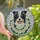 Border Collie Lovers' Intricate Stained Glass Border Collie Rose Wreath Mosaic Art Glowing Jewel Tones Stained Glass Suncatcher - 1
