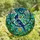 Art Lovers' Tiffany Style Deep Blue Sky Blue Crested Bird Stained Glass Mosaic Scrollwork Stained Glass Suncatcher - 4