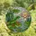 Nature Lovers' Tiffany Stained Glass Red-Eyed Tree Frog, Lotus Lily Pad Mosaic Art Stained Glass Suncatcher - huqGw3234D