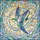 Art Lovers' Tiffany Style Iridescent Swallow Bird Pearlescent White Teal Blue Purple Sky Mosaic Stained Glass Suncatcher - 7