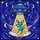 Whimsical Space Cat Lovers' Blue Teal UFO Cat Stained Glass Cosmic Night Sky Mosaic Stained Glass Suncatcher - 5