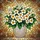Women's Stained Glass White Plumeria Flower Bouquet Mosaic Dappled Light Art Stained Glass Suncatcher - 7