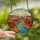 Nature Lover's Tiffany Style Stained Glass Canyon River: Vibrant Blue, Orange, Red Desert Mosaic Stained Glass Suncatcher - 2