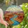 Nature Lover's Tiffany Style Stained Glass Canyon River: Vibrant Blue, Orange, Red Desert Mosaic Stained Glass Suncatcher - 1