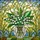 Nature Lovers' Tiffany Style White Lily of the Valley Emerald Green Jewel Tone Spring Floral Art Stained Glass Suncatcher - 7