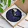 Mystical Art Lovers' Tiffany Stained Glass Bat Skull Deep Purple Amber Night Sky Stained Glass Suncatcher - 3
