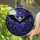 Mystical Art Lovers' Tiffany Stained Glass Bat Skull Deep Purple Amber Night Sky Stained Glass Suncatcher - 2