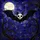 Mystical Art Lovers' Tiffany Stained Glass Bat Skull Deep Purple Amber Night Sky Stained Glass Suncatcher - 5