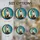 Cat Lovers' Tiffany Style Cream Feline Golden Moon Teal Celestial Stained Glass Art Stained Glass Suncatcher - 4