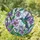 Nature Lovers' Vibrant Tiffany Style Stained Glass Hummingbird Pansy Mosaic Art Stained Glass Suncatcher - wKA1OOU7P3