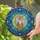 Cat Lovers' Jewel Tone Stained Glass Calico Cat Moon Celestial Star & Floral Mosaic Stained Glass Suncatcher - wA0CKf012H