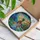 Nature Lovers' Intricate Stained Glass Mallard Duck Duckling Jewel Tones Water Lilies Stained Glass Suncatcher - 3