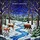 Christmas Art Lovers' Jewel Tone Stained Glass Winter Forest Animals Advent Mosaic Stained Glass Suncatcher - 5