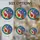 Festive Folks' Golden Red Stained Glass Santa Crescent Moon Star Mosaic Design Stained Glass Suncatcher - 4