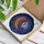Fantasy Art Enthusiasts' Tiffany Stained Glass Witch Moon Cosmic Mosaic Fiery Indigo Teal Stained Glass Suncatcher - L6GA4wp3Bp