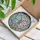 Art Lovers' 8K Tiffany Style Stained Glass Butterfly Mosaic, Blue Pink Green Jewel Tones, Floral Scrollwork Stained Glass Suncatcher - 3