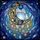 Celestial Dreamers' Tiffany Stained Glass Crescent Moon, Jewel Tone Cosmic Nebula, Evil Eye & Gold Tassels Stained Glass Suncatcher - 5