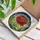 Floral Art Lovers' Tiffany Stained Glass Peony Rose Crimson Emerald Gold Mosaic Stained Glass Suncatcher - -SL0NKs1Ln