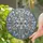 Winter Art Lovers' Intricate Stained Glass Snowflake, Icy Blue Iridescent Pearl Pink Jewel Tones Mosaic Stained Glass Suncatcher - 2