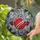 Art Lovers' Vibrant Stained Glass Christmas Ornament Iridescent Winter Frost & Berry Mosaic Stained Glass Suncatcher - 2