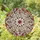 Art Lovers' Glowing Tiffany Stained Glass Hexagram Star Celestial Nebula Ruby Red Amber Stained Glass Suncatcher - 1