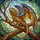 Reptile Lovers' Glowing Stained Glass Bearded Dragon, Tiffany Style Amber Blue Wings, Intricate Golden Yellow Brown Branch Mosaic Stained Glass Suncatcher - 5