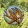 Reptile Lovers' Glowing Stained Glass Bearded Dragon, Tiffany Style Amber Blue Wings, Intricate Golden Yellow Brown Branch Mosaic Stained Glass Suncatcher - lqijd_B06-