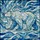 Nature Lovers' Intricate Tiffany Stained Glass Walking Bear Azure Teal Jewel Tones Mosaic Stained Glass Suncatcher - 5