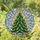 Whimsical Holiday Art Lover's Emerald Green Ruby Red Stained Glass Pickle Christmas Tree Stained Glass Suncatcher - 1