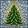 Whimsical Holiday Art Lover's Emerald Green Ruby Red Stained Glass Pickle Christmas Tree Stained Glass Suncatcher - 5