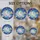Dreamy Aesthetic Fans' Intricate Stained Glass Moon Stars Cosmic Blue Yellow Pattern Stained Glass Suncatcher - 4
