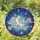 Dreamy Aesthetic Fans' Intricate Stained Glass Moon Stars Cosmic Blue Yellow Pattern Stained Glass Suncatcher - 1