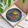 Nature Lovers' Majestic Gray Wolf Stained Glass Art, Jewel Tone Geometric Mosaic & Intricate Black Lead Lines Stained Glass Suncatcher - 3