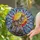 Nature Lovers' Majestic Gray Wolf Stained Glass Art, Jewel Tone Geometric Mosaic & Intricate Black Lead Lines Stained Glass Suncatcher - 2