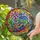 Art Lovers' Vibrant Stained Glass Snail Floral Mosaic Jewel Tone Intricate Pattern Stained Glass Suncatcher - 2