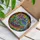 Art Lovers' Vibrant Stained Glass Snail Floral Mosaic Jewel Tone Intricate Pattern Stained Glass Suncatcher - 3